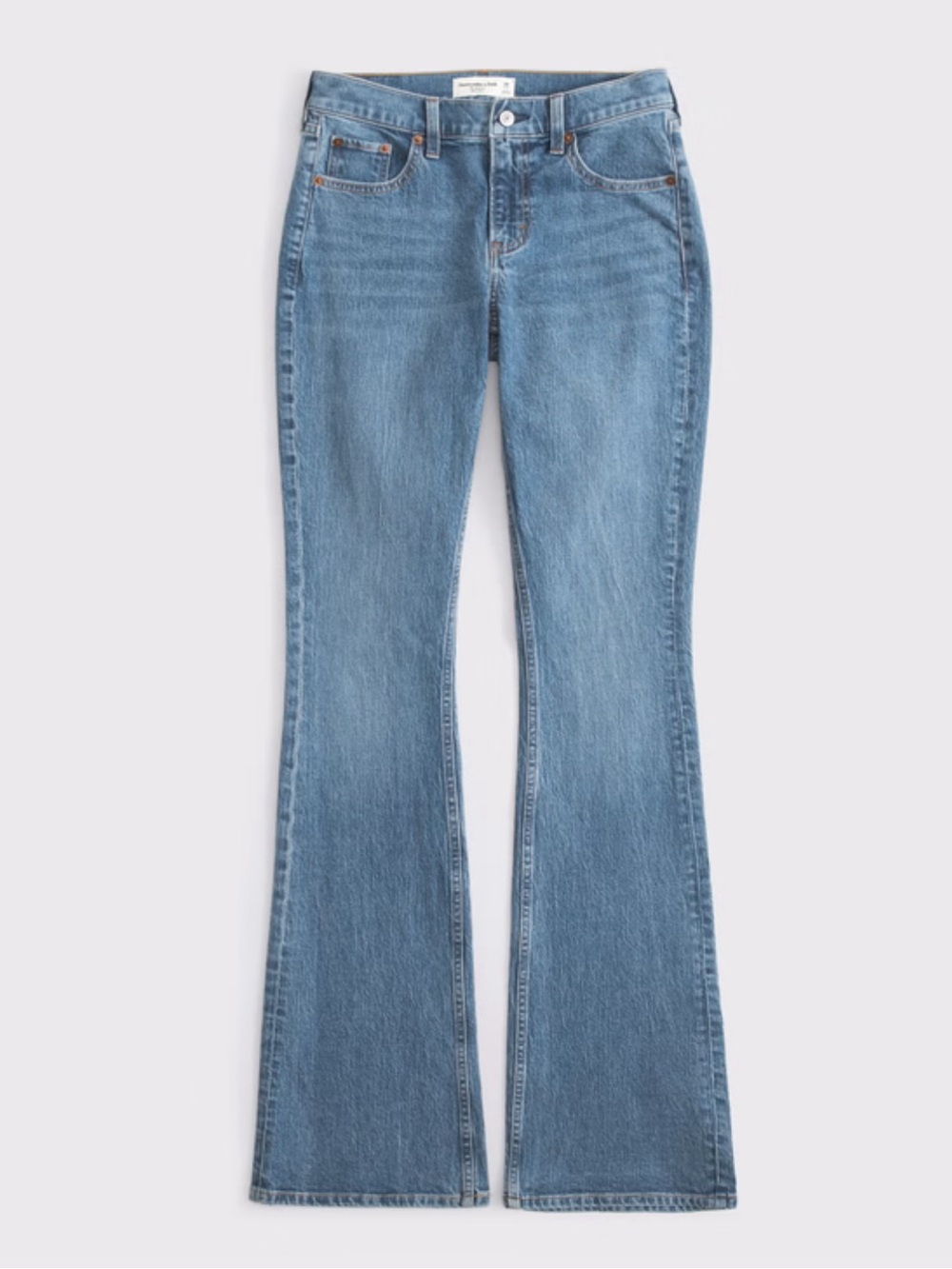 Abercrombie & Fitch Curve Love Mid Rise Bootcut Jean Regular